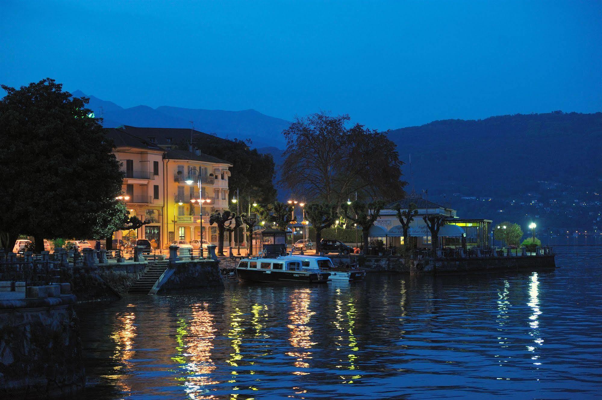 Hotel Elvezia Lake Maggiore Bagian luar foto